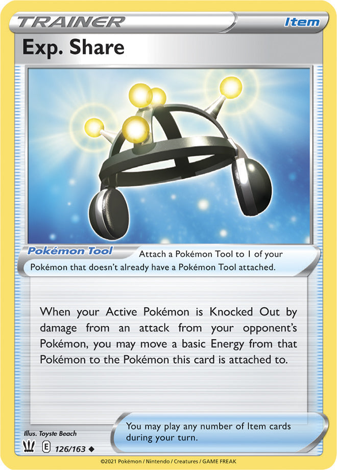 Exp. Share #126/163 Uncommon - Battle Styles Pokemon card