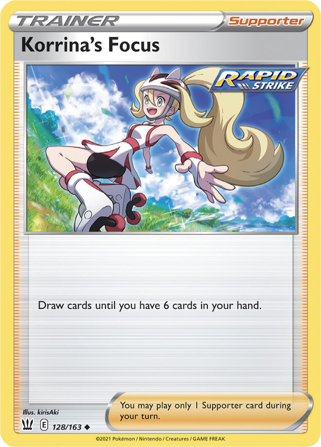 Korrina #128/163 Uncommon - Battle Styles Pokemon card