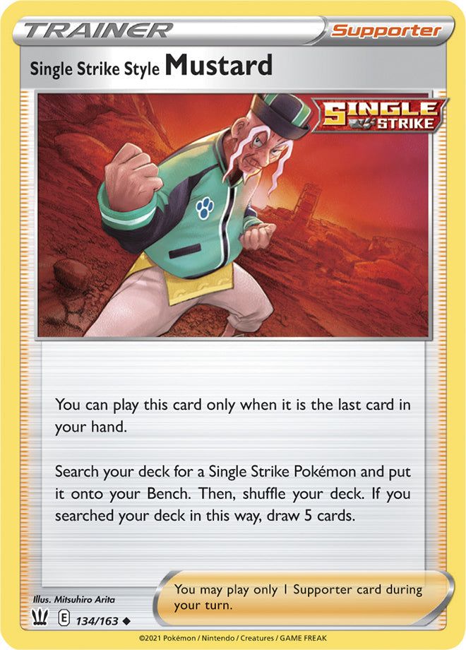 Mustard #134/163 Uncommon - Battle Styles Pokemon card