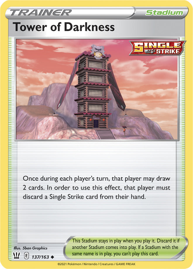 Tower of Darkness #137/163 Uncommon - Battle Styles Pokemon card
