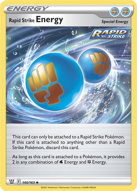 Pokemon Battle Styles Rapid Strike Energy #140