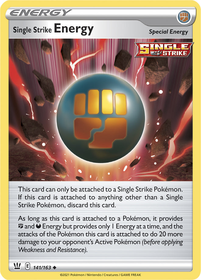 Single Strike Energy #141/163 Uncommon - Battle Styles Pokemon card