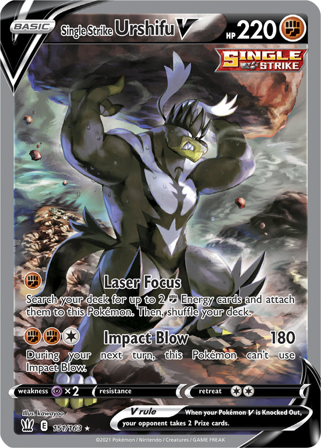 Urshifu #151/163 Ultra Rare - Battle Styles Pokemon card