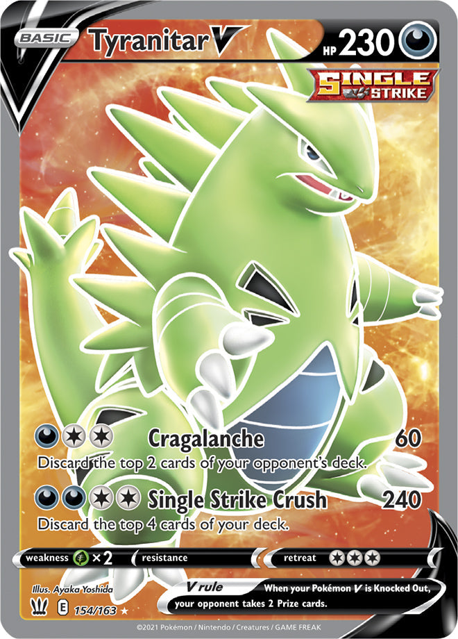Tyranitar #154/163 Ultra Rare - Battle Styles Pokemon card