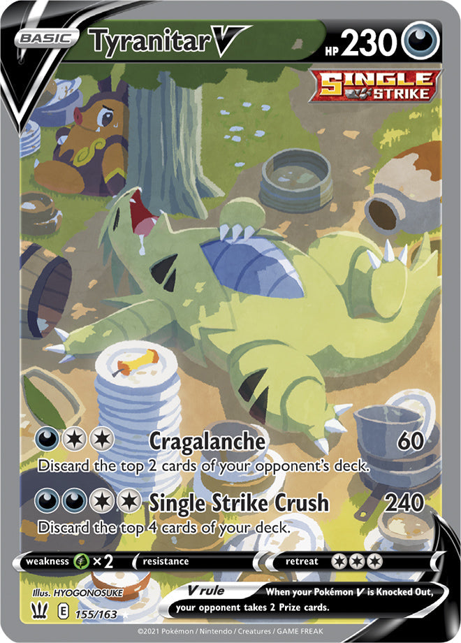 Tyranitar #155/163 Ultra Rare - Battle Styles Pokemon card