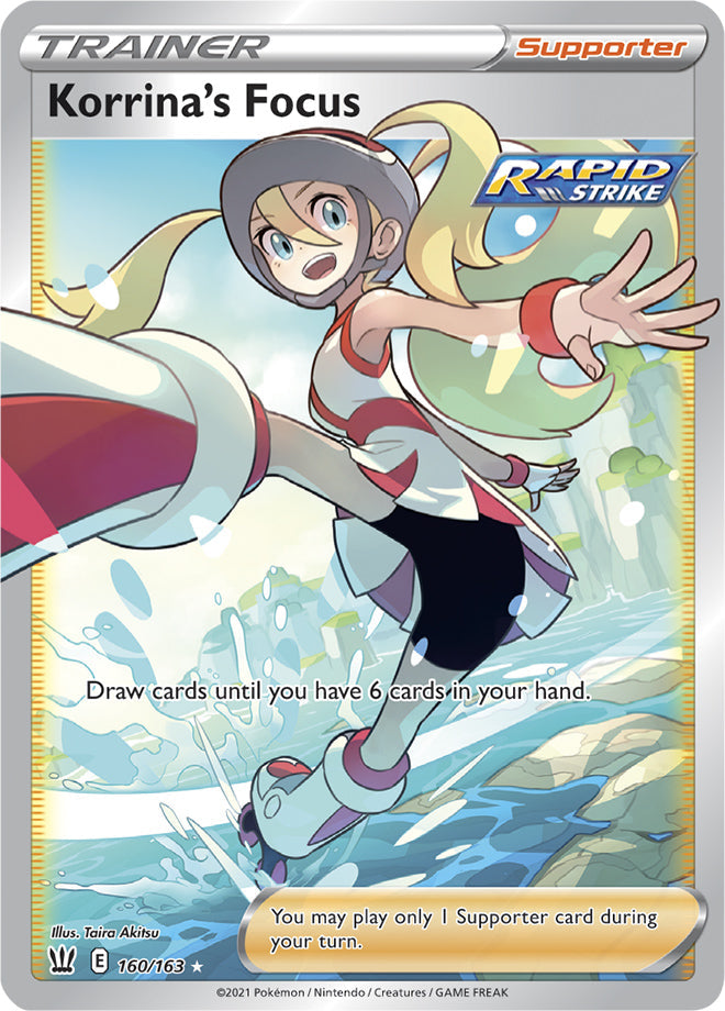 Korrina #160/163 Ultra Rare - Battle Styles Pokemon card