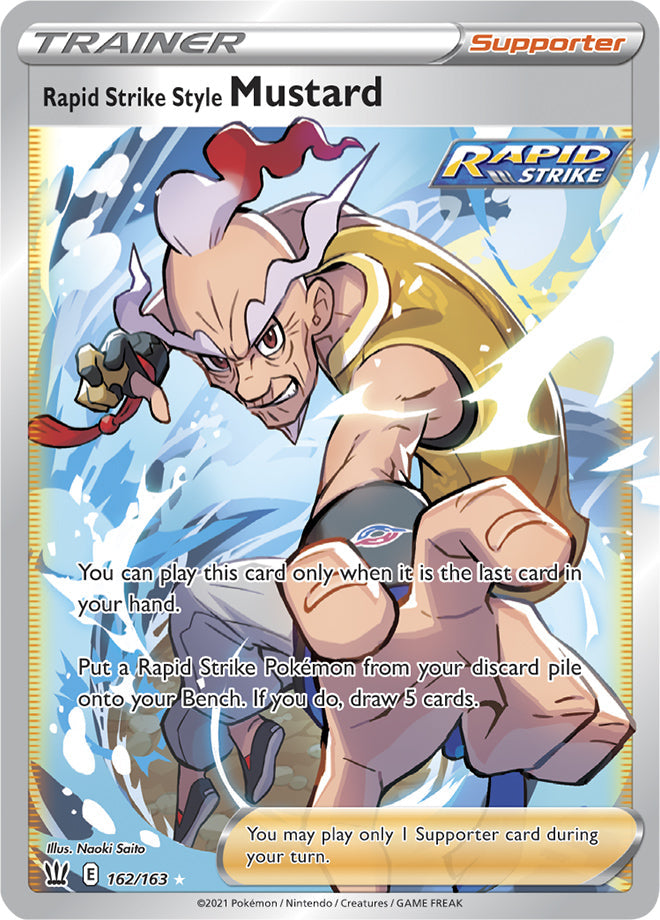 Mustard #162/163 Ultra Rare - Battle Styles Pokemon card