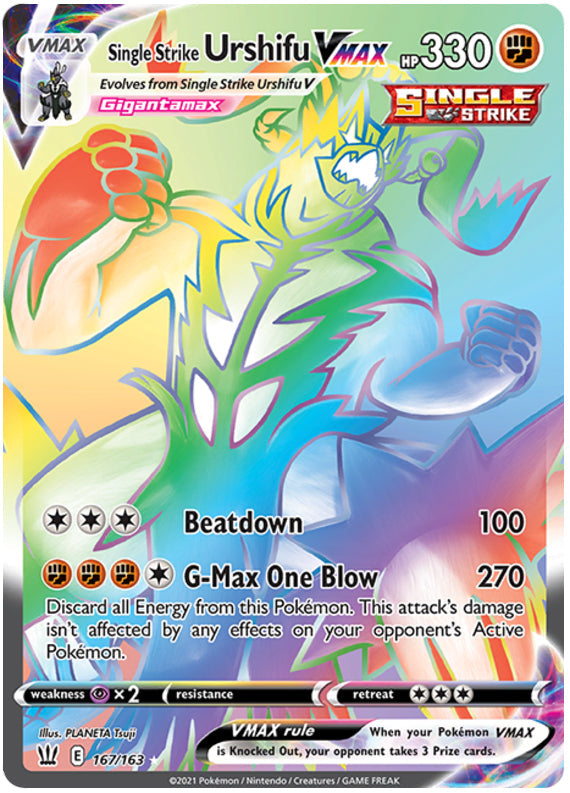 Pokemon Battle Styles Single Strike Urshifu VMAX #167