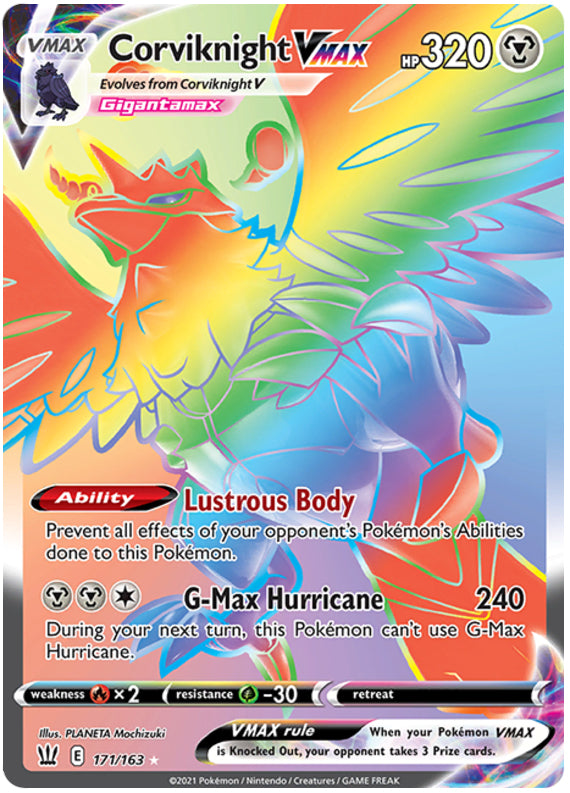 Corviknight #171/163 Secret Rare - Battle Styles Pokemon card