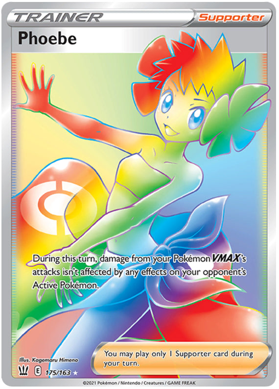 Phoebe #175/163 Secret Rare - Battle Styles Pokemon card