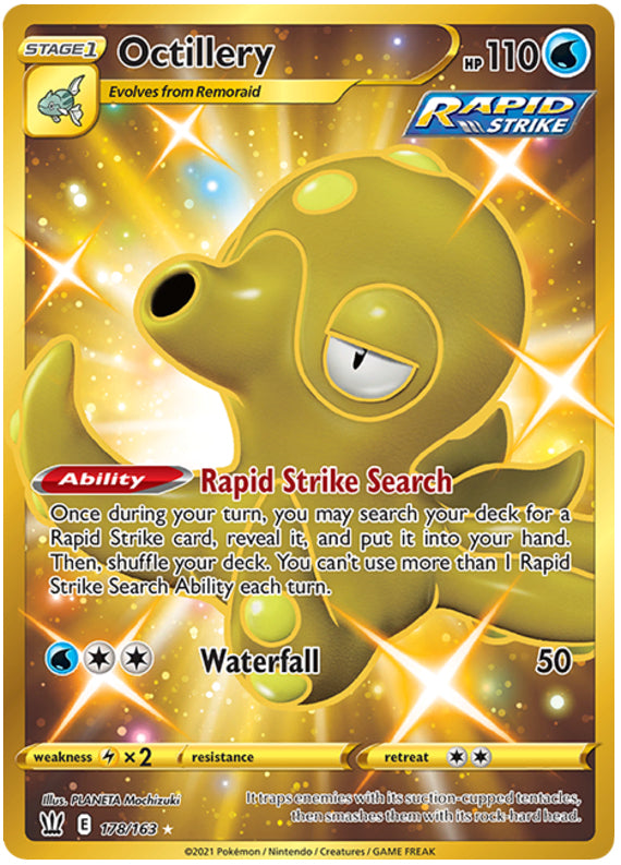 Octillery #178/163 Secret Rare - Battle Styles Pokemon card