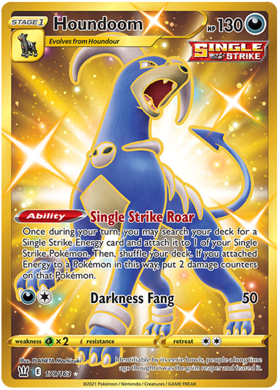 Houndoom #179/163 Secret Rare - Battle Styles Pokemon card