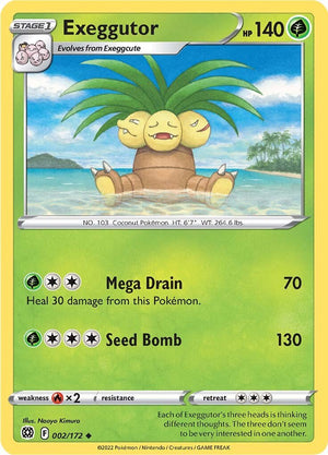 0002 Exeggutor Uncommon Brilliant Stars
