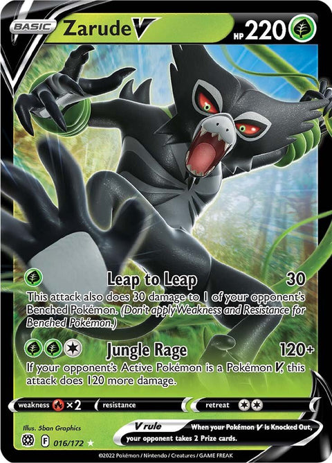 0016 Zarude Ultra Rare Brilliant Stars