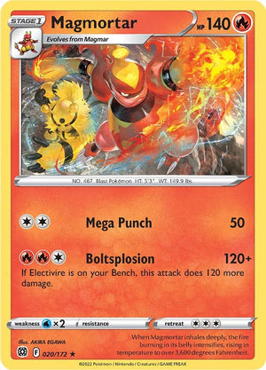 0020 Magmortar Rare Brilliant Stars