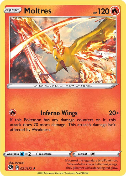 0021 Moltres Holo Rare Brilliant Stars