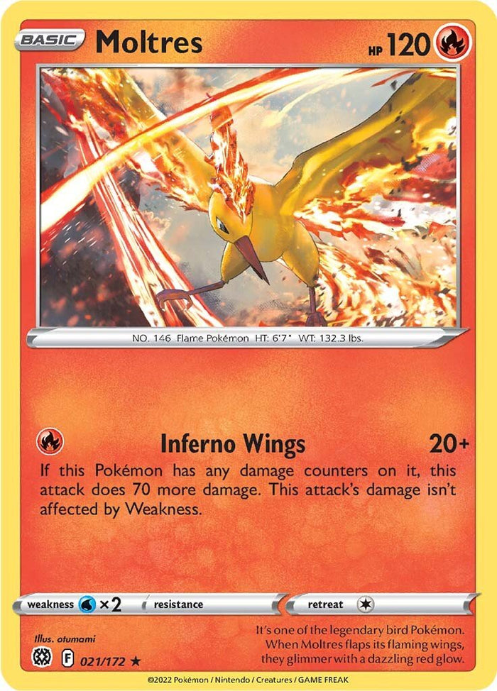 0021 Moltres Holo Rare Brilliant Stars