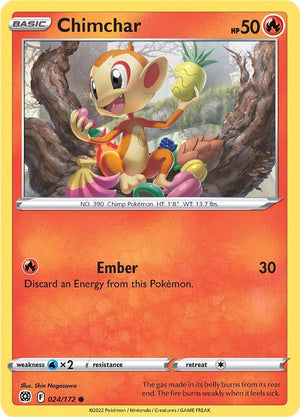 0024 Chimchar Common Brilliant Stars