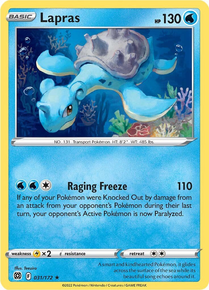 0031 Lapras Rare Brilliant Stars