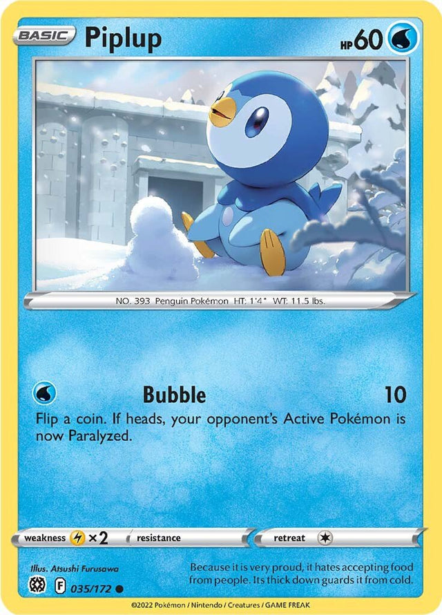 Pokemon Brilliant Stars Piplup #35