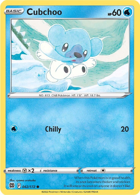 Pokemon Brilliant Stars Cubchoo #42