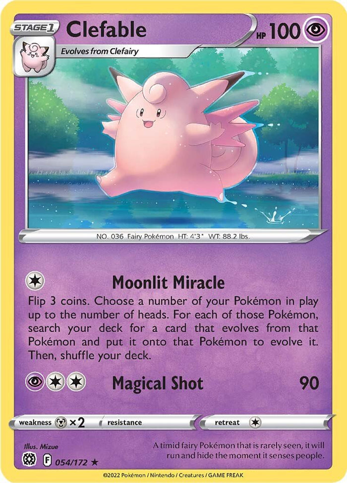 0054 Clefable Rare Brilliant Stars