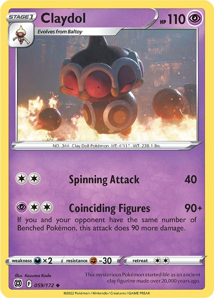 Pokemon Brilliant Stars Claydol #59