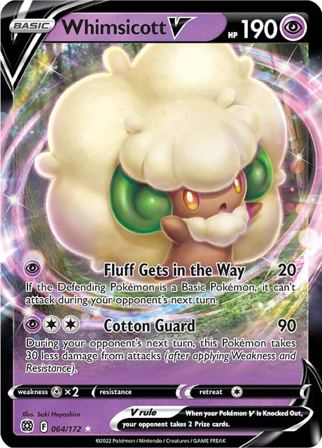 Pokemon Brilliant Stars Whimsicott V #64