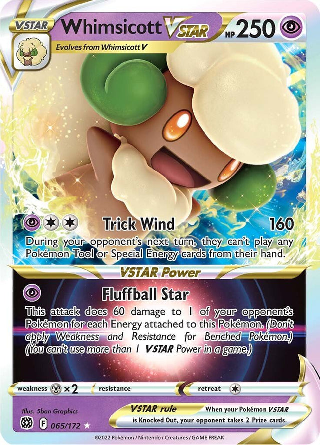 Pokemon Brilliant Stars Whimsicott VSTAR #65