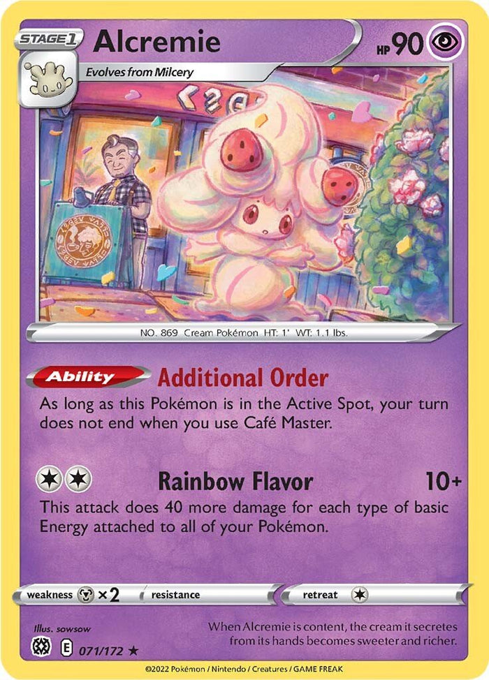 0071 Alcremie Rare Brilliant Stars
