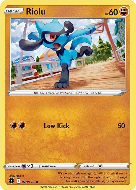 Pokemon Brilliant Stars Riolu #78