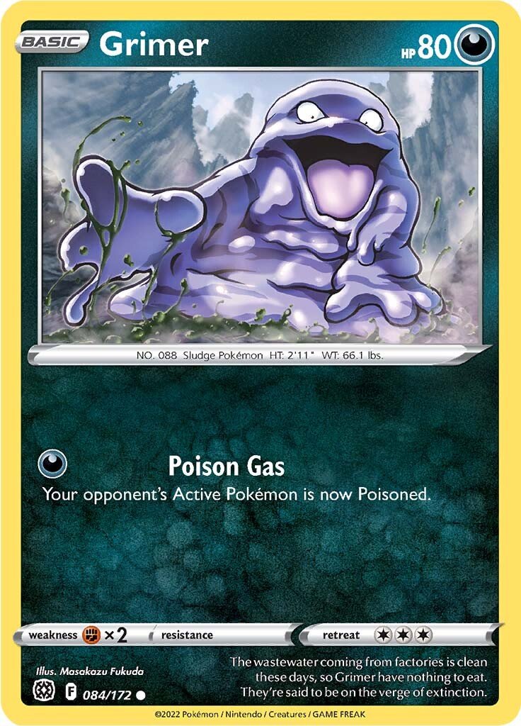 Pokemon Brilliant Stars Grimer #84