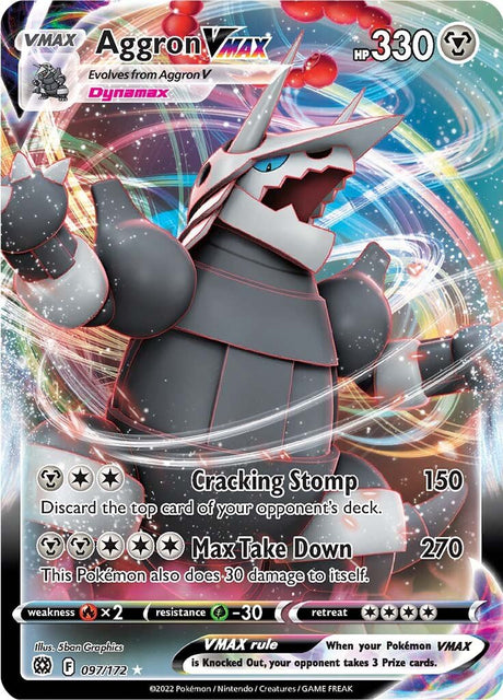 Pokemon Brilliant Stars Aggron VMAX #97