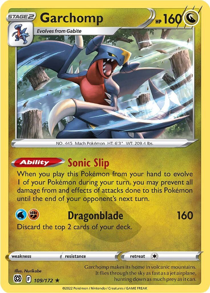 0109 Garchomp Holo Rare Brilliant Stars