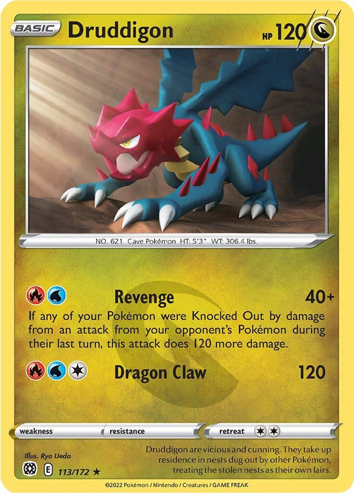 0113 Druddigon Rare Brilliant Stars