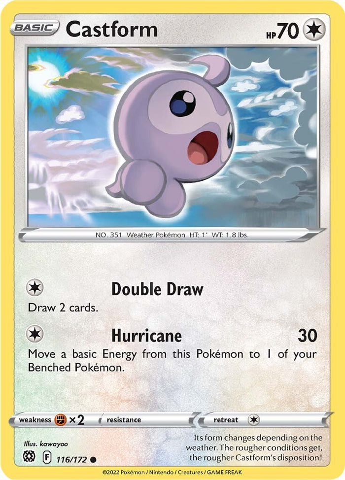 0116 Castform Common Brilliant Stars