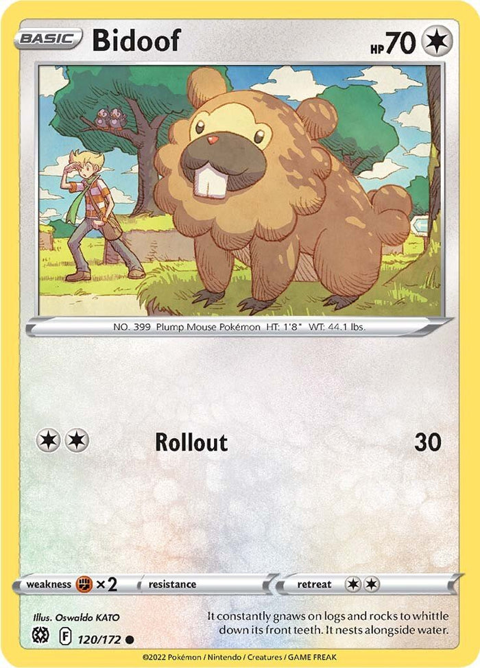 0120 Bidoof Common Brilliant Stars