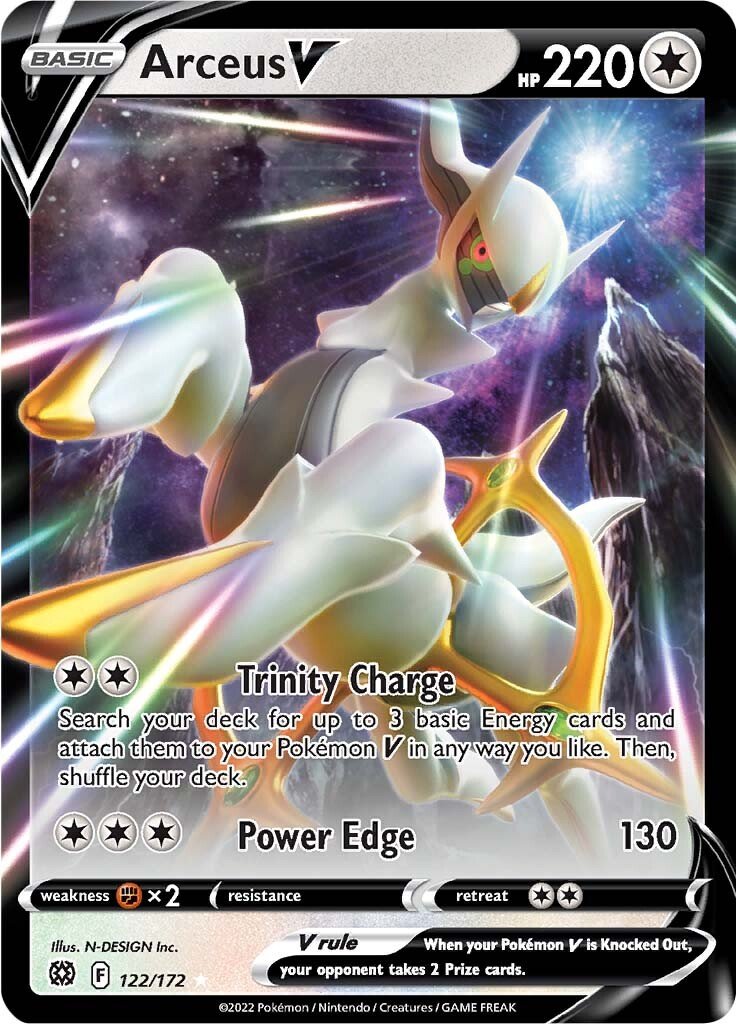 Pokemon Brilliant Stars Arceus V #122