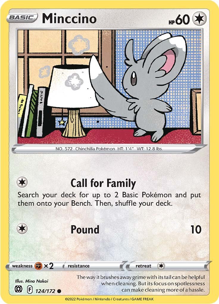 Pokemon Brilliant Stars Minccino #124