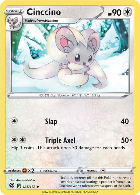 Pokemon Brilliant Stars Cinccino #125