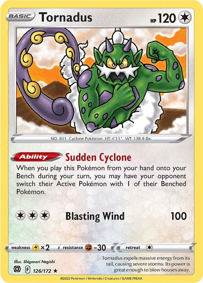 0126 Tornadus Rare Brilliant Stars