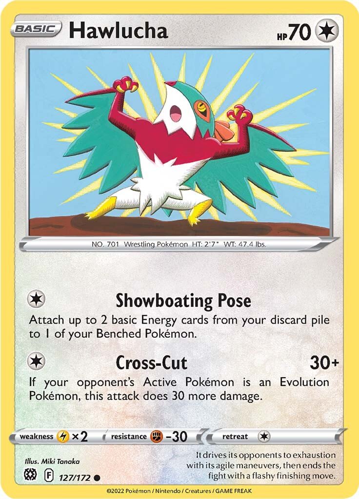 Pokemon Brilliant Stars Hawlucha #127