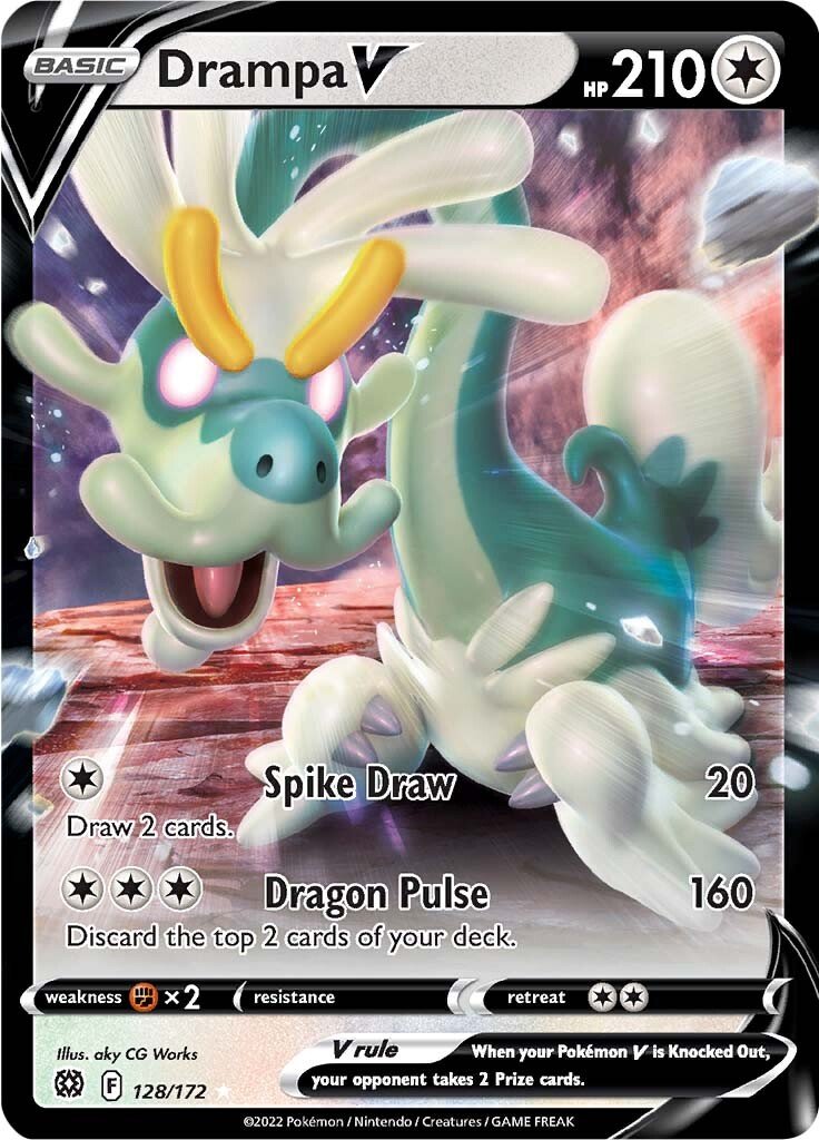 Pokemon Brilliant Stars Drampa V #128