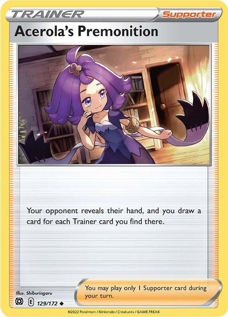 Pokemon Brilliant Stars Acerola's Premonition #129