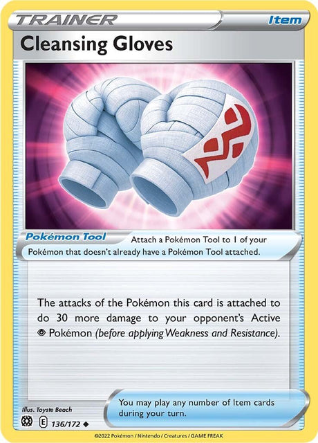 Pokemon Brilliant Stars Cleansing Gloves #136