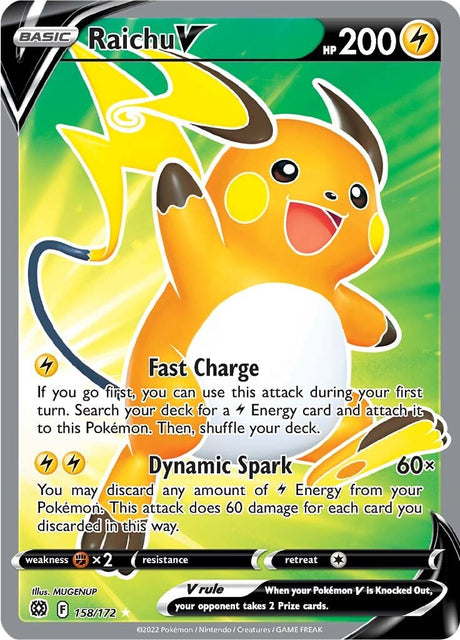 Pokemon Brilliant Stars Raichu V #158