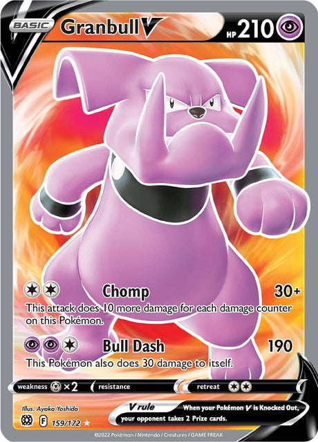 Pokemon Brilliant Stars Granbull V #159