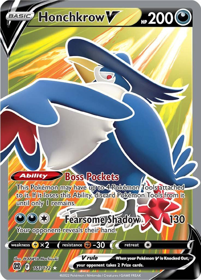 0161 Honchkrow Ultra Rare Brilliant Stars