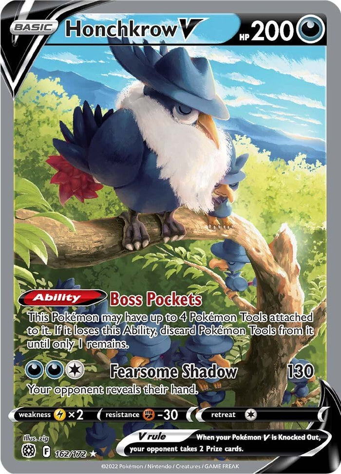 0162 Honchkrow Ultra Rare Brilliant Stars