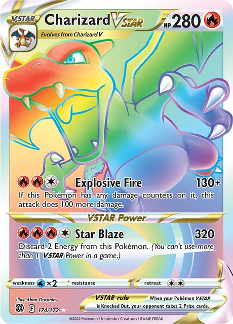 Pokemon Brilliant Stars Charizard VSTAR #174